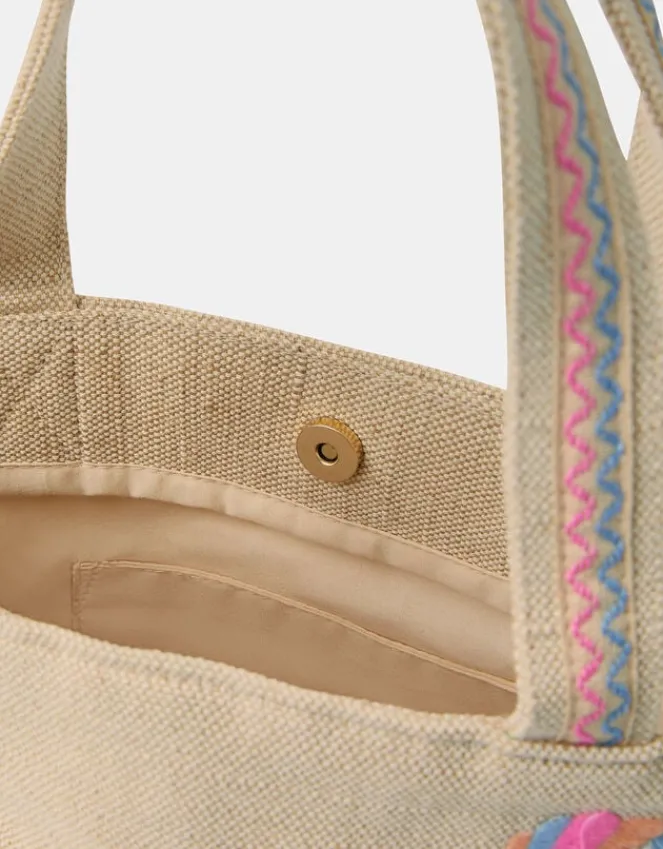 Accessorize Girls Embroidered Shopper Bag