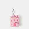 Accessorize Girls Faux Fur Castle Keychain Notebook