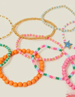 Accessorize Girls Festival Stretch Bracelets
