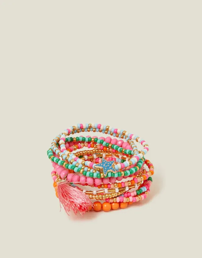 Accessorize Girls Festival Stretch Bracelets