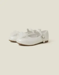 Accessorize Girls Flower Ballet Flats Ivory