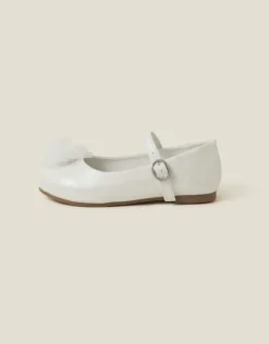 Accessorize Girls Flower Ballet Flats Ivory