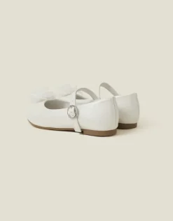 Accessorize Girls Flower Ballet Flats Ivory
