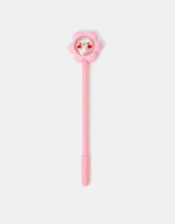 Accessorize Girls Flower Topper Pen Pink