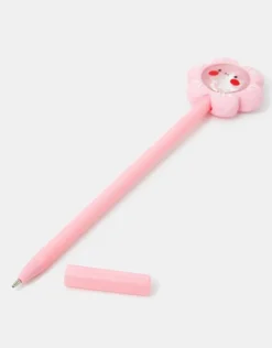 Accessorize Girls Flower Topper Pen Pink