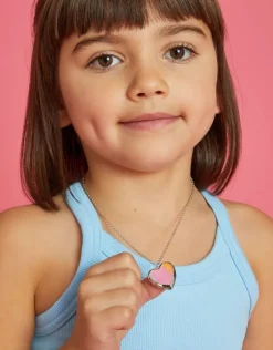 Accessorize Girls Glitter Heart Locket Necklace