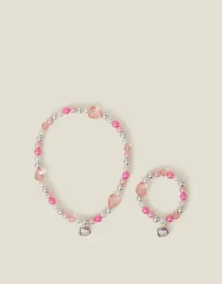 Accessorize Girls Hello Kitty&reg; Necklace and Bracelet Set