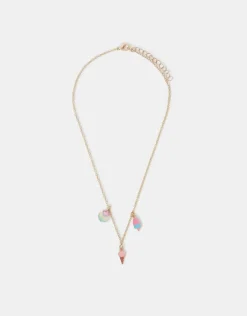 Accessorize Girls Ice Cream Charm Necklace