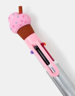 Accessorize Girls Ice Cream 6-Colour Pen