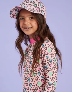 Accessorize Girls Leopard Print Baseball Cap Multi