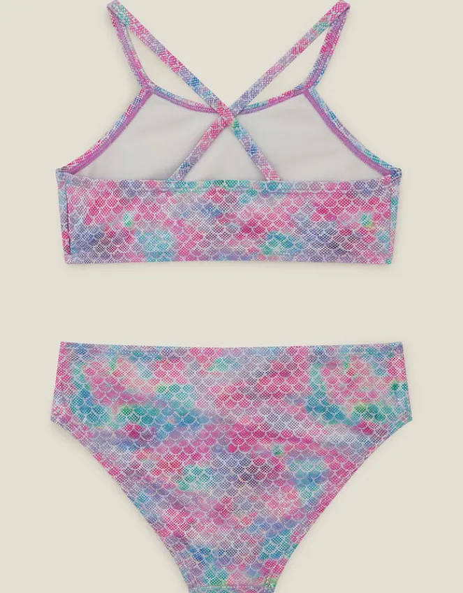 Accessorize Girls Mermaid Bikini Set Multi