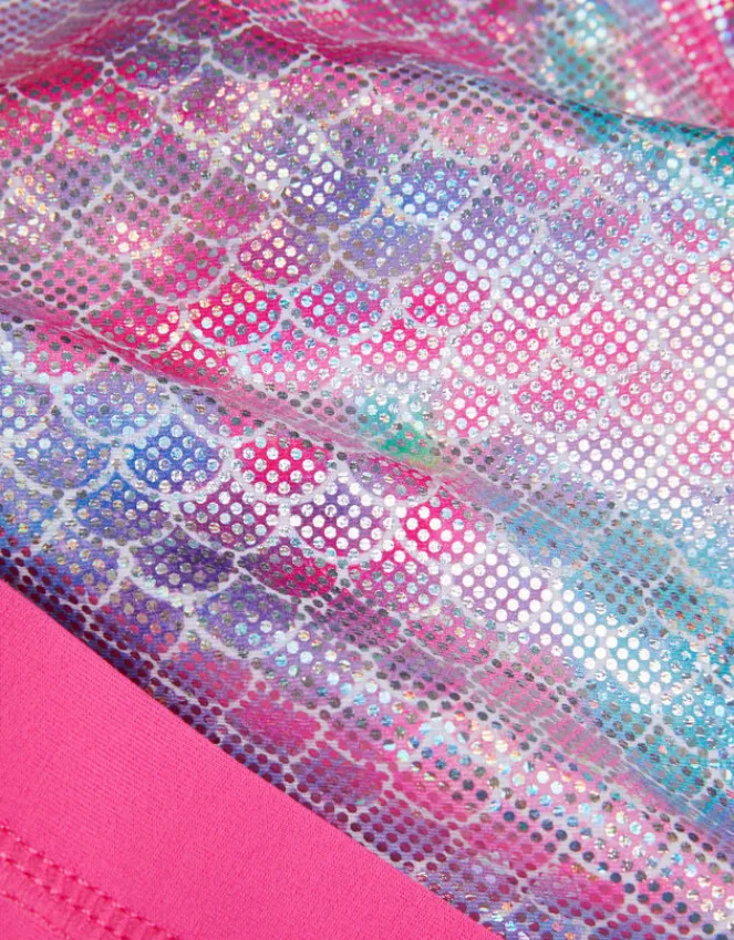 Accessorize Girls Mermaid Rash Vest Swim Set Multi