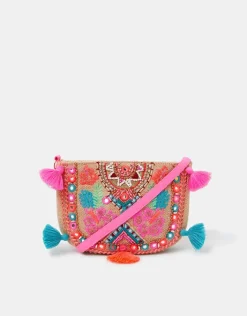 Accessorize Girls Mirror & Tassel Embellished Bag
