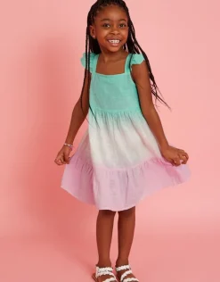 Accessorize Girls Ombre Tiered Sun Dress Multi
