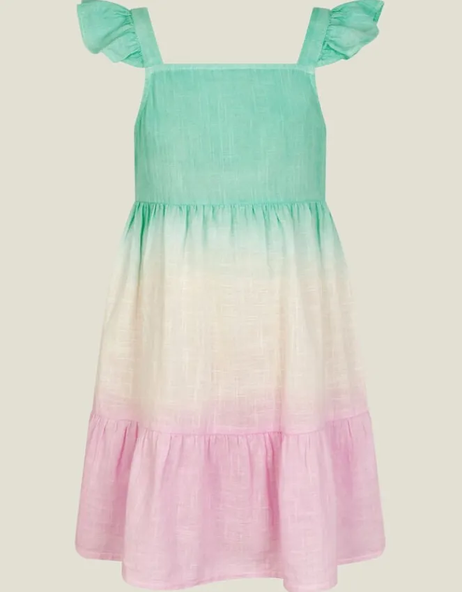 Accessorize Girls Ombre Tiered Sun Dress Multi