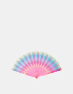 Accessorize Girls Ombr&eacute; Glitter Foldable Fan