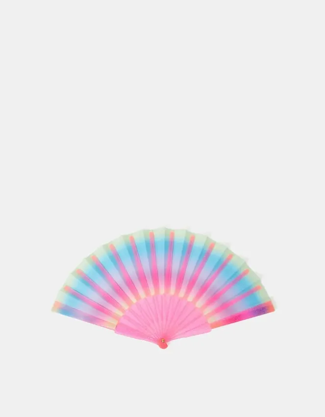 Accessorize Girls Ombré Glitter Foldable Fan
