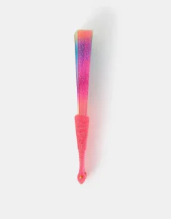 Accessorize Girls Ombr&eacute; Glitter Foldable Fan