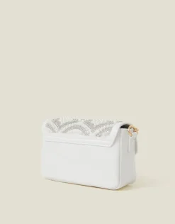 Accessorize Girls Pearl Fan Mini Bag