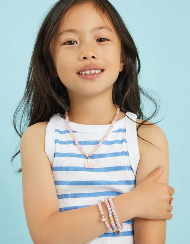 Accessorize Girls Princess Charm Necklace and Ring Set