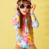 Accessorize Girls Rainbow Ombre Heart Sunglasses