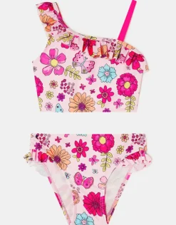 Accessorize Girls Retro Bloom Bikini Set Multi