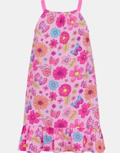 Accessorize Girls Retro Floral Swing dress Multi