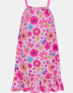 Accessorize Girls Retro Floral Swing dress Multi