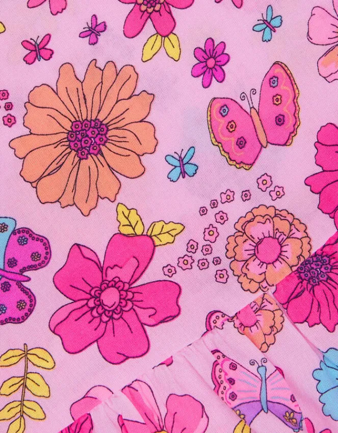 Accessorize Girls Retro Floral Swing dress Multi