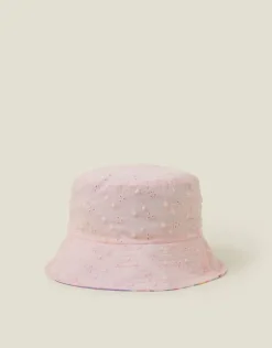 Accessorize Girls Reversible Check Print Bucket Hat Multi
