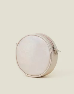 Accessorize Girls Round Pearl Bow Bag
