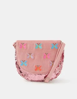 Accessorize Girls Sequin Butterfly Crossbody Bag