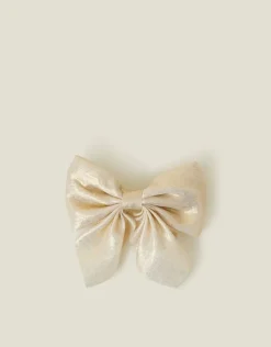 Accessorize Girls Shimmer Bow Barrette Hair Clip