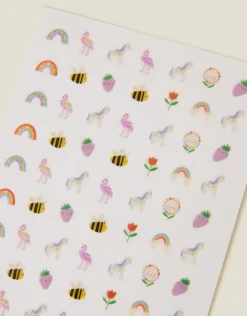 Accessorize Girls Spring Picnic Nail Stickers