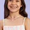 Accessorize Girls Starfish Pendant Cord Necklace Pink
