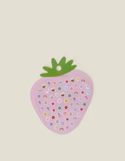 Accessorize Girls Strawberry Stick-On Earrings