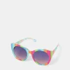 Accessorize Girls Stripe Cat Eye Sunglasses