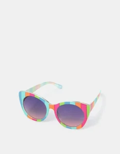 Accessorize Girls Stripe Cat Eye Sunglasses