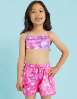 Accessorize Girls Tie Dye Shorts Multi