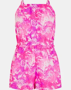 Accessorize Girls Tie Dye Strappy Playsuit Multi