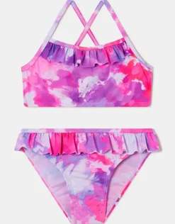 Accessorize Girls Tie-Dye Bikini Set Multi