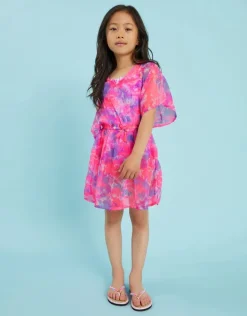 Accessorize Girls Tie-Dye Kaftan Multi