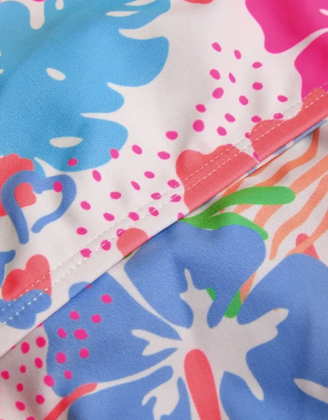Accessorize Girls Tropical Print Bikini Set Multi