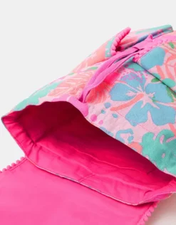 Accessorize Girls Tropical Print Canvas Backpack