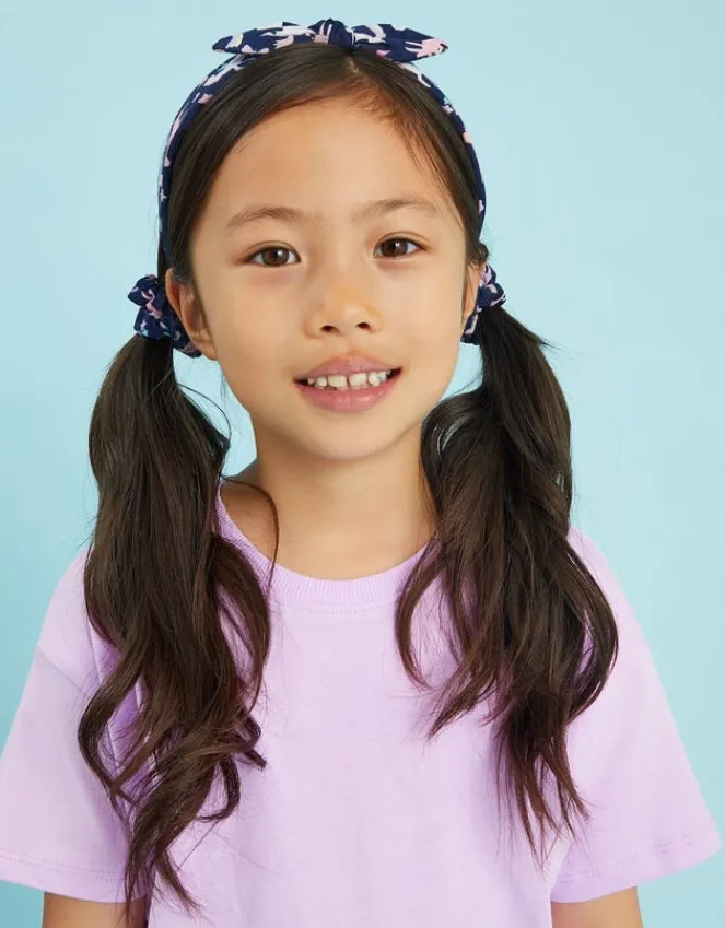 Accessorize Girls Unicorn Print Bow Headband