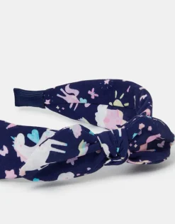 Accessorize Girls Unicorn Print Bow Headband