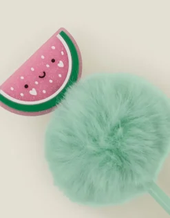 Accessorize Girls Watermelon Pom-Pom Pen