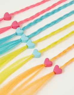 Accessorize Heart Fake Hair Clips 4 Pack