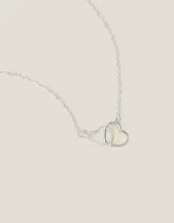 Accessorize Heart Links Pendant Necklace