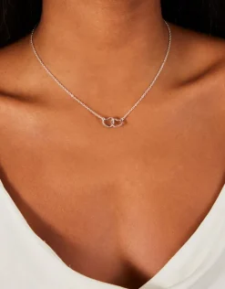 Accessorize Heart Links Pendant Necklace